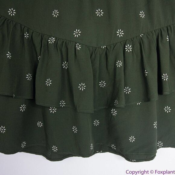 NEW Madewell Pull-On Ruffle Tiered Mini Skirt in Dot Daisies, S‎ - Picture 5 of 16